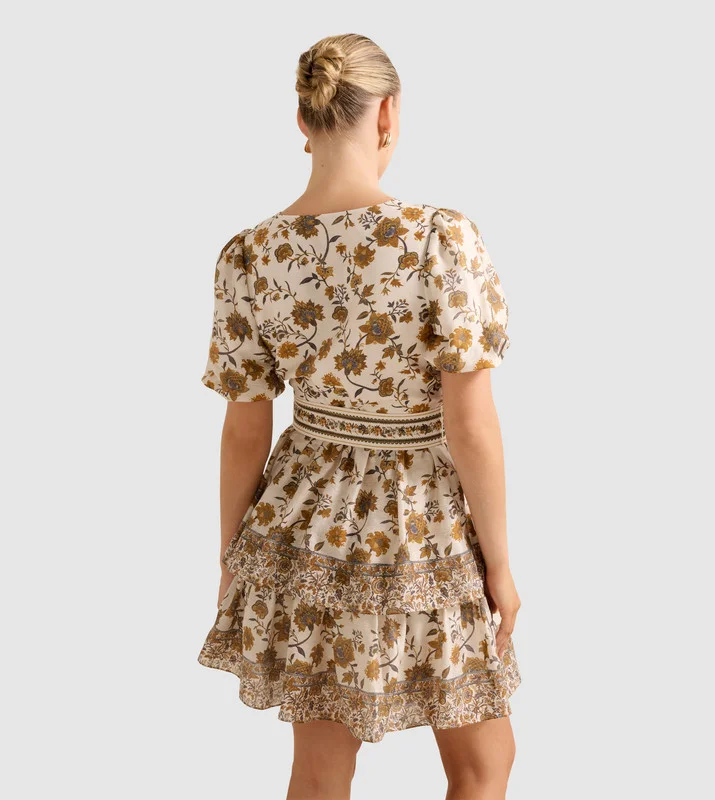 forever new  VENICE Layered Mini Dress for Women | Best Price UAE